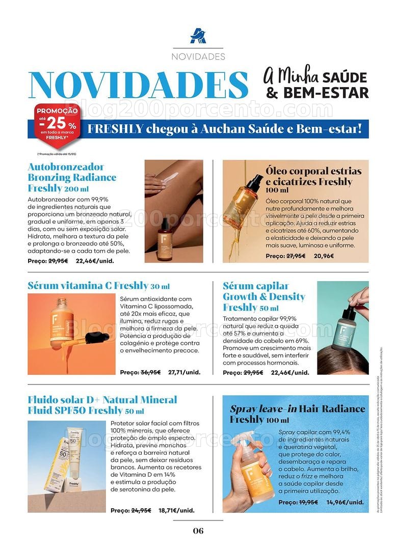 Antevisão Folheto AUCHAN Saúde e Bem-Estar Promoções de 1 a 31 maio