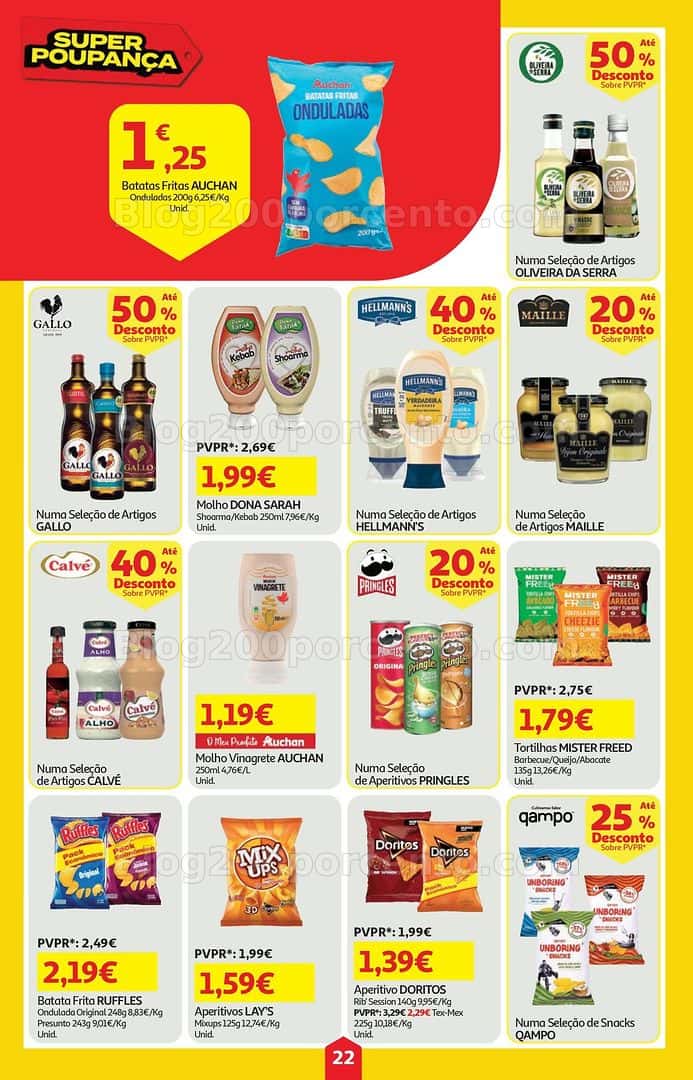 Antevisão Folheto AUCHAN Super Poupança Promoções de 23 a 29 abril