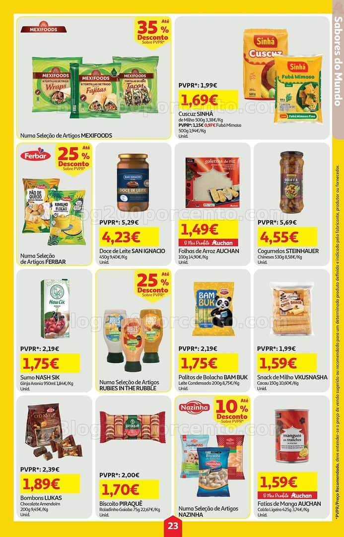 Antevisão Folheto AUCHAN Super Poupança Promoções de 23 a 29 abril