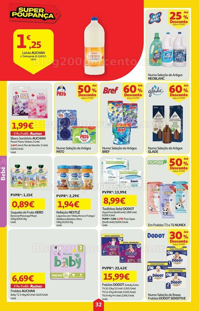 Antevisão Folheto AUCHAN Super Poupança Promoções de 23 a 29 abril