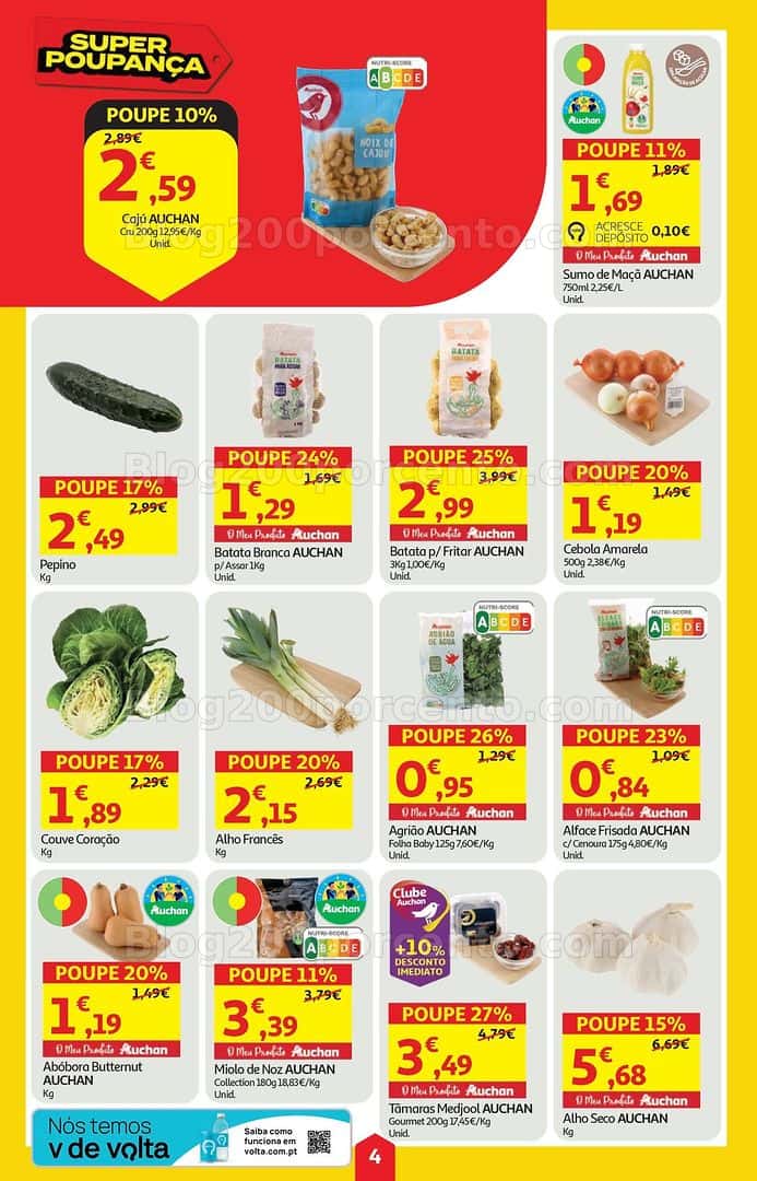 Antevisão Folheto AUCHAN Super Poupança Promoções de 23 a 29 abril