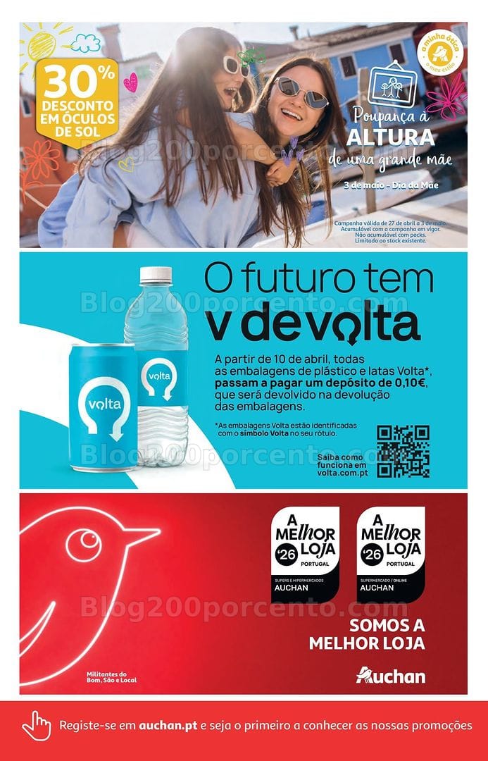 Antevisão Folheto AUCHAN Super Poupança Promoções de 30 abril a 6 maio
