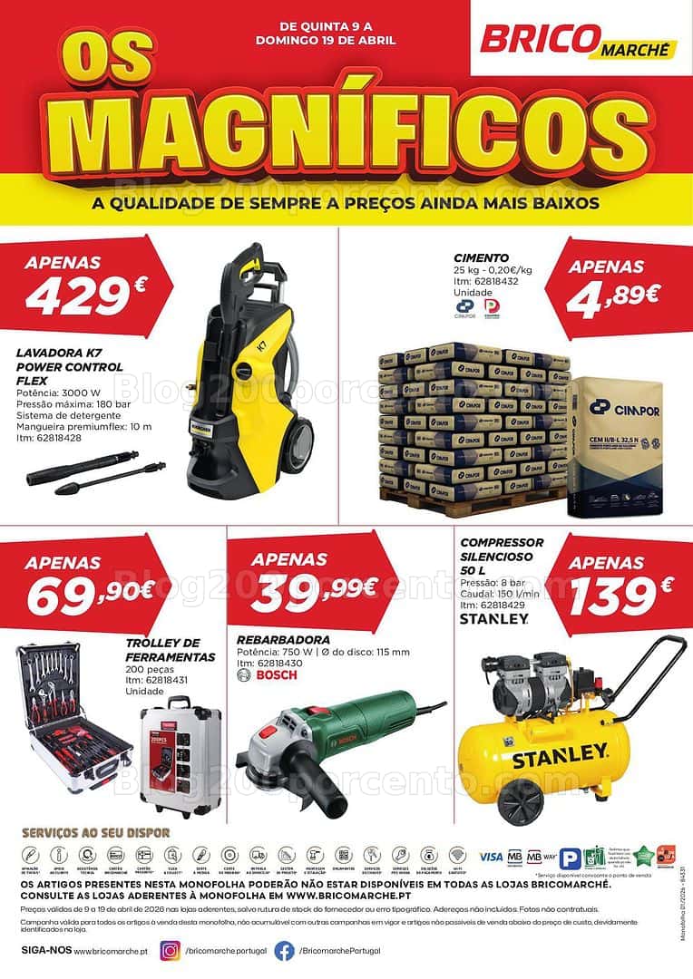 Antevisão Folheto BRICOMARCHÉ Promoções de 9 a 19 abril