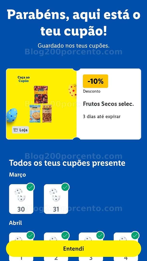 ALERTA - Caça aos ovos LIDL ganhe cupões todos os dias até 5 abril!