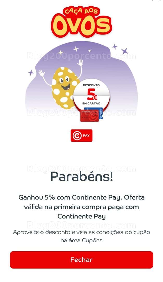 ALERTA - Caça aos ovos CONTINENTE ganhe cupões todos os dias até 5 abril!