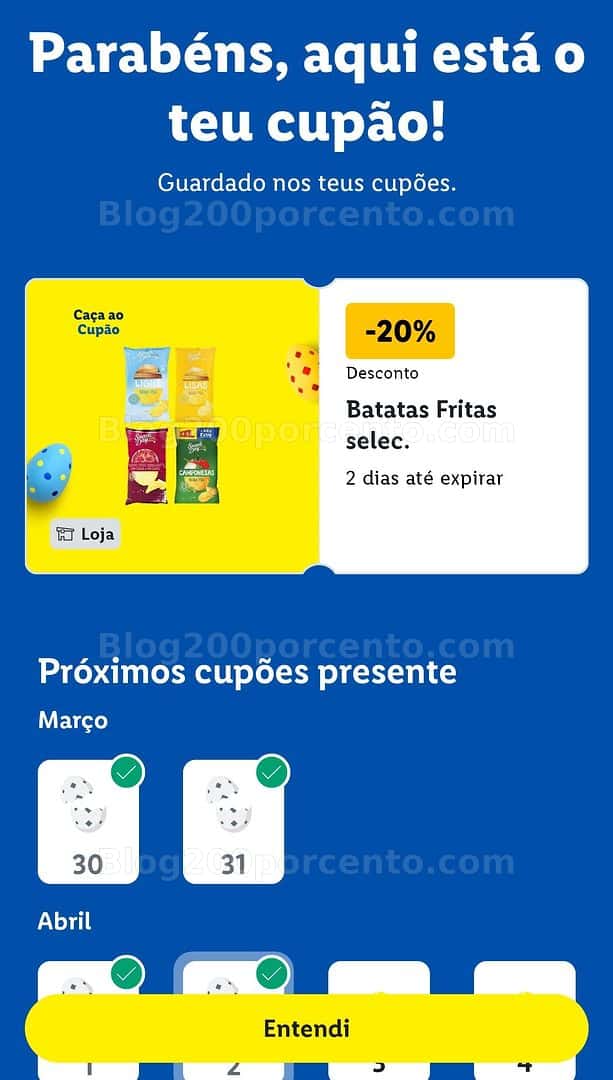 ALERTA - Caça aos ovos LIDL ganhe cupões todos os dias até 5 abril - 31 março!