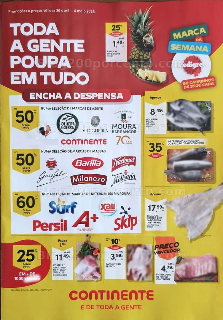 Antevisão Folheto CONTINENTE Promoções de 28 abril a 4 maio
