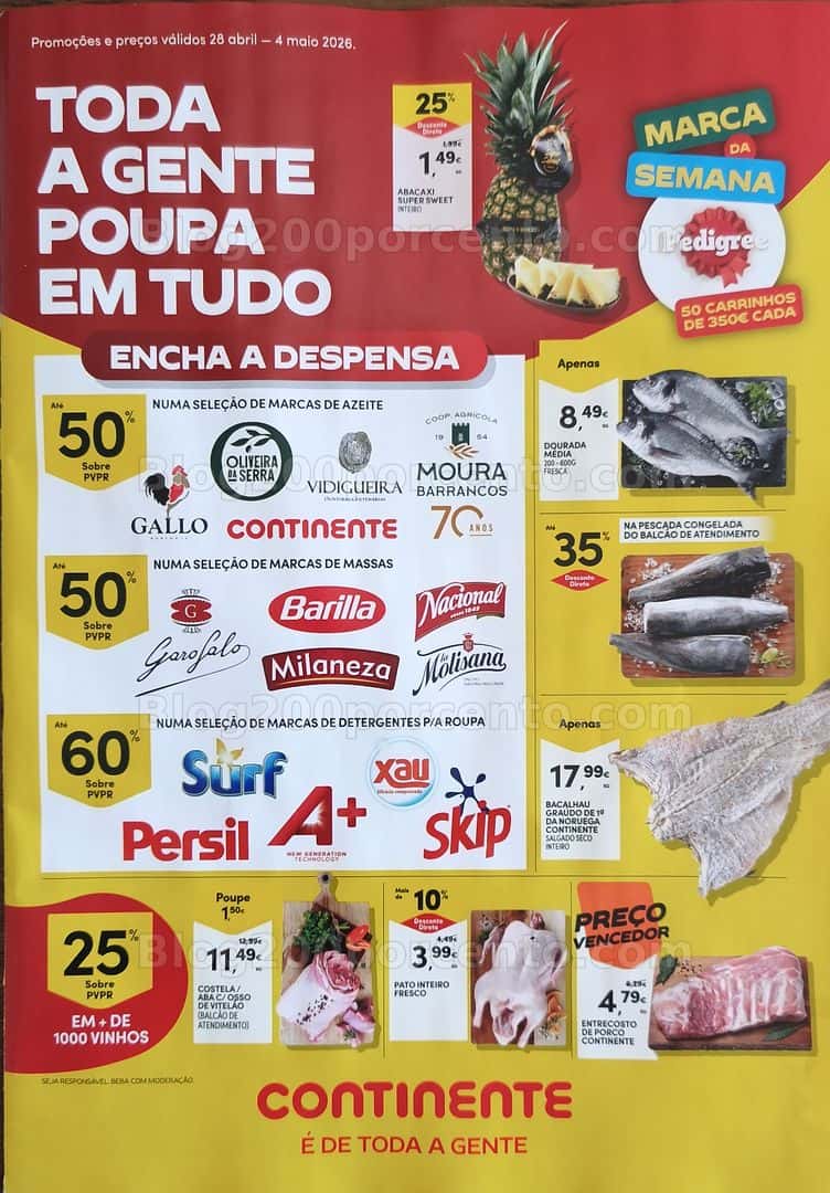 Antevisão Folheto CONTINENTE Promoções de 28 abril a 4 maio