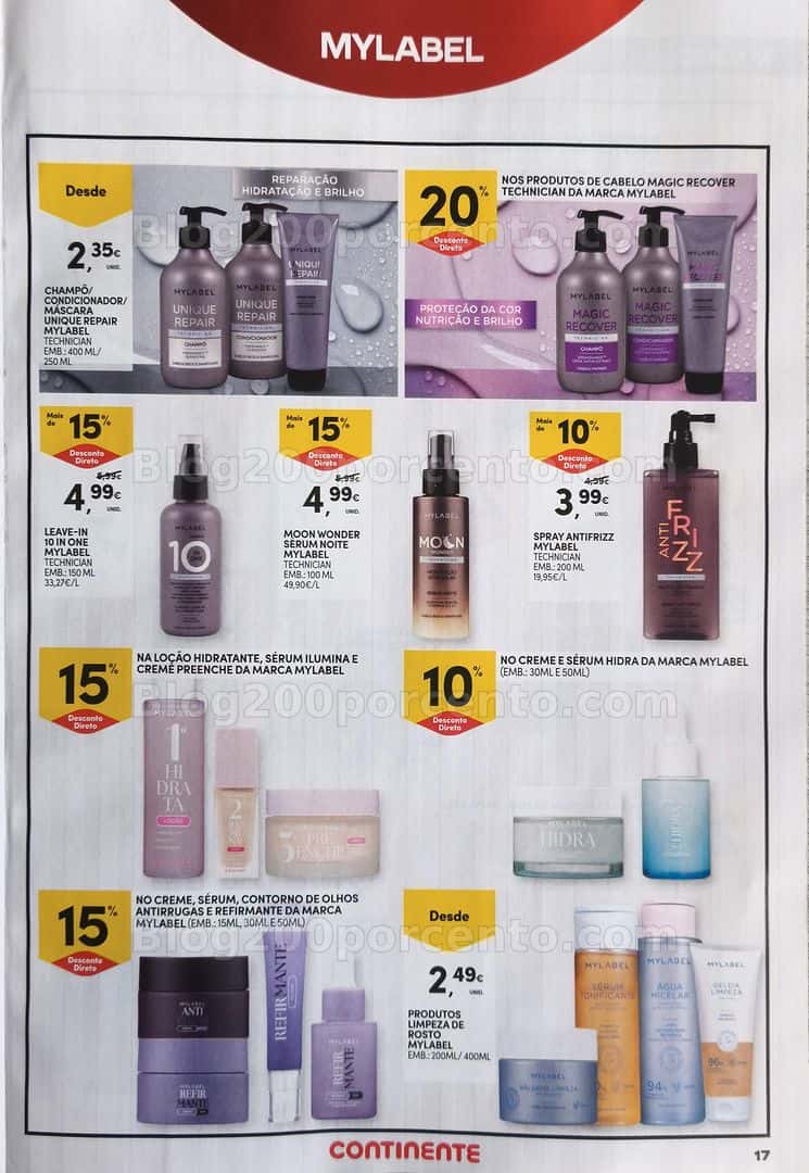 Antevisão Folheto CONTINENTE Beleza Promoções de 21 abril a 10 maio