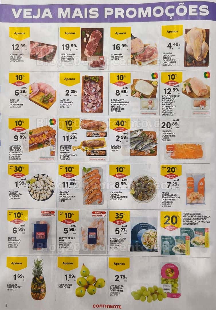 Antevisão Folheto CONTINENTE Promoções Fim de Semana - 3 a 6 abril