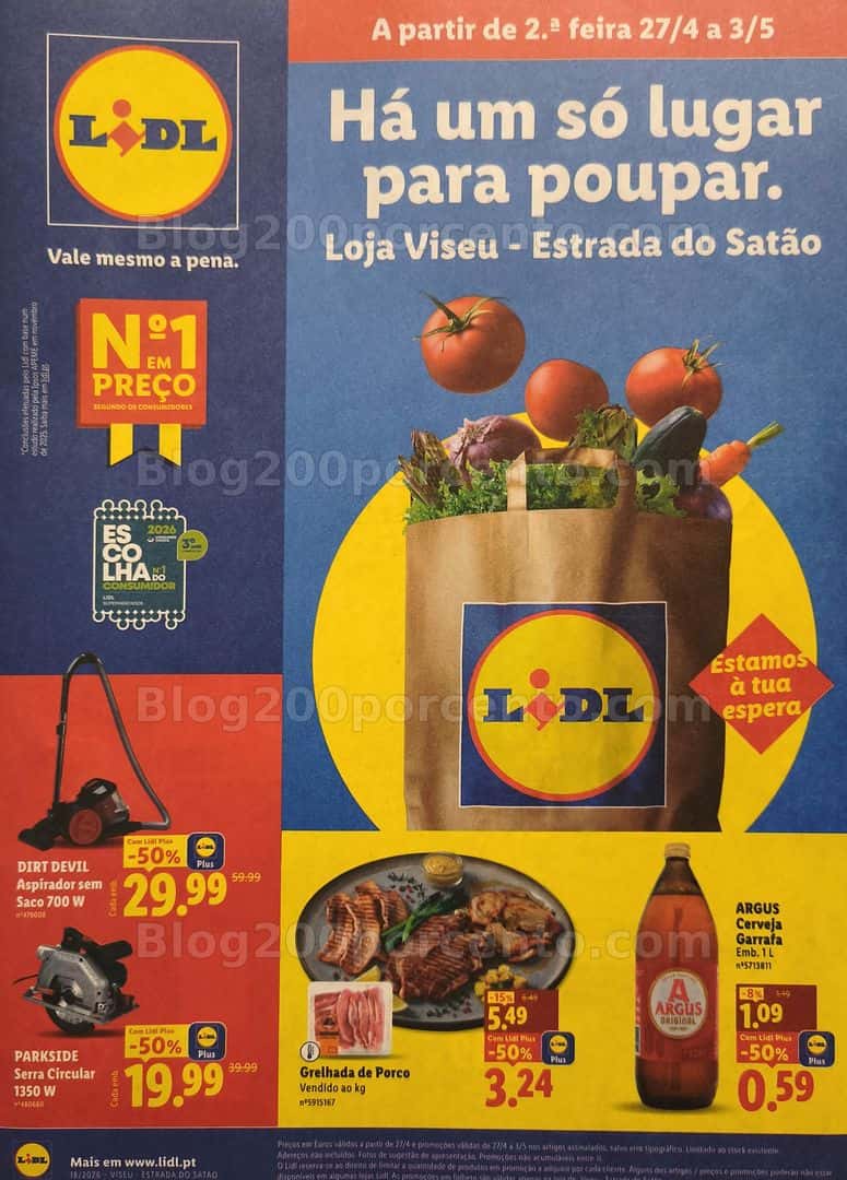 Antevisão Folheto LIDL Extra Promoções de 27 abril a 3 maio