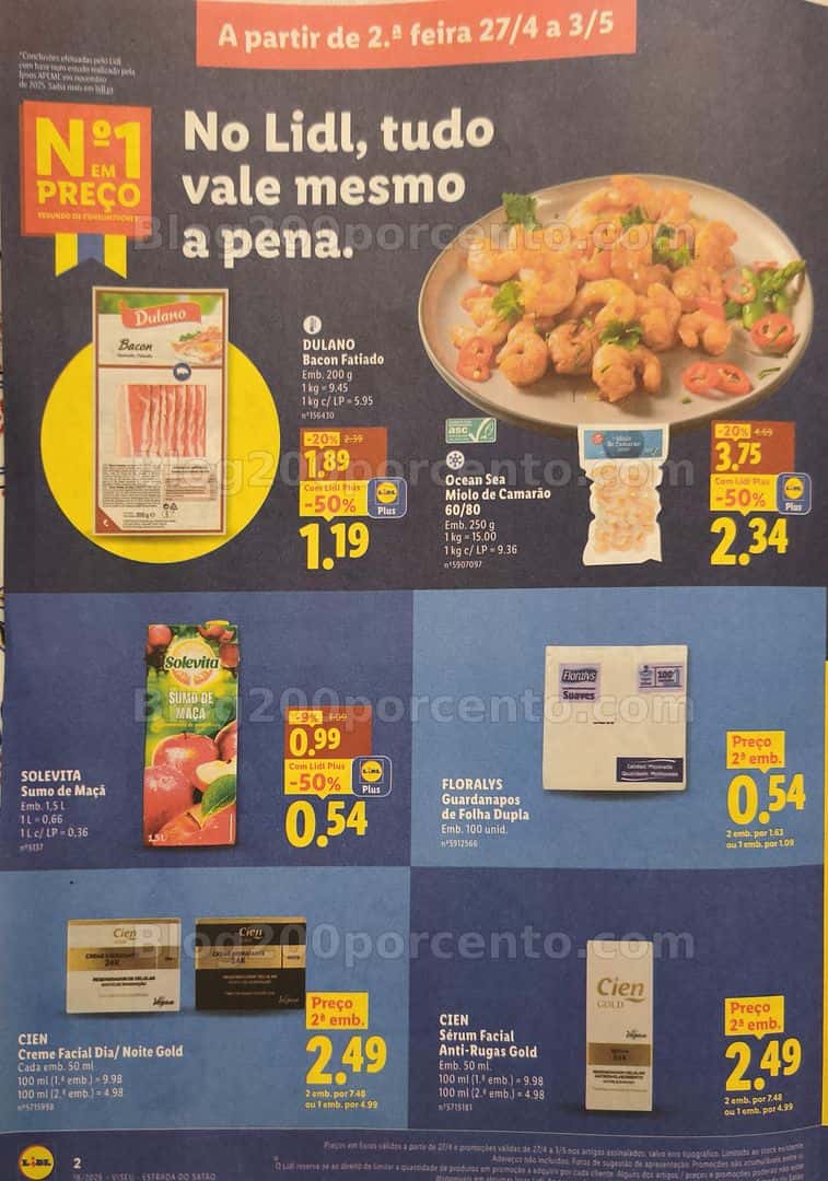 Antevisão Folheto LIDL Extra Promoções de 27 abril a 3 maio