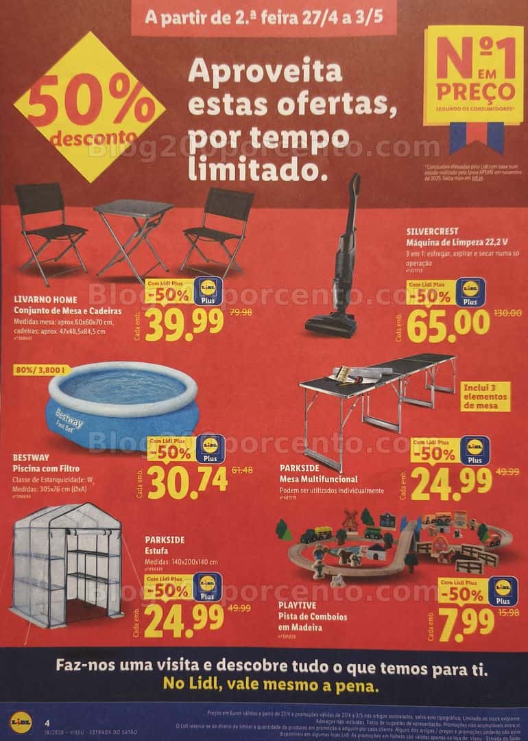 Antevisão Folheto LIDL Extra Promoções de 27 abril a 3 maio