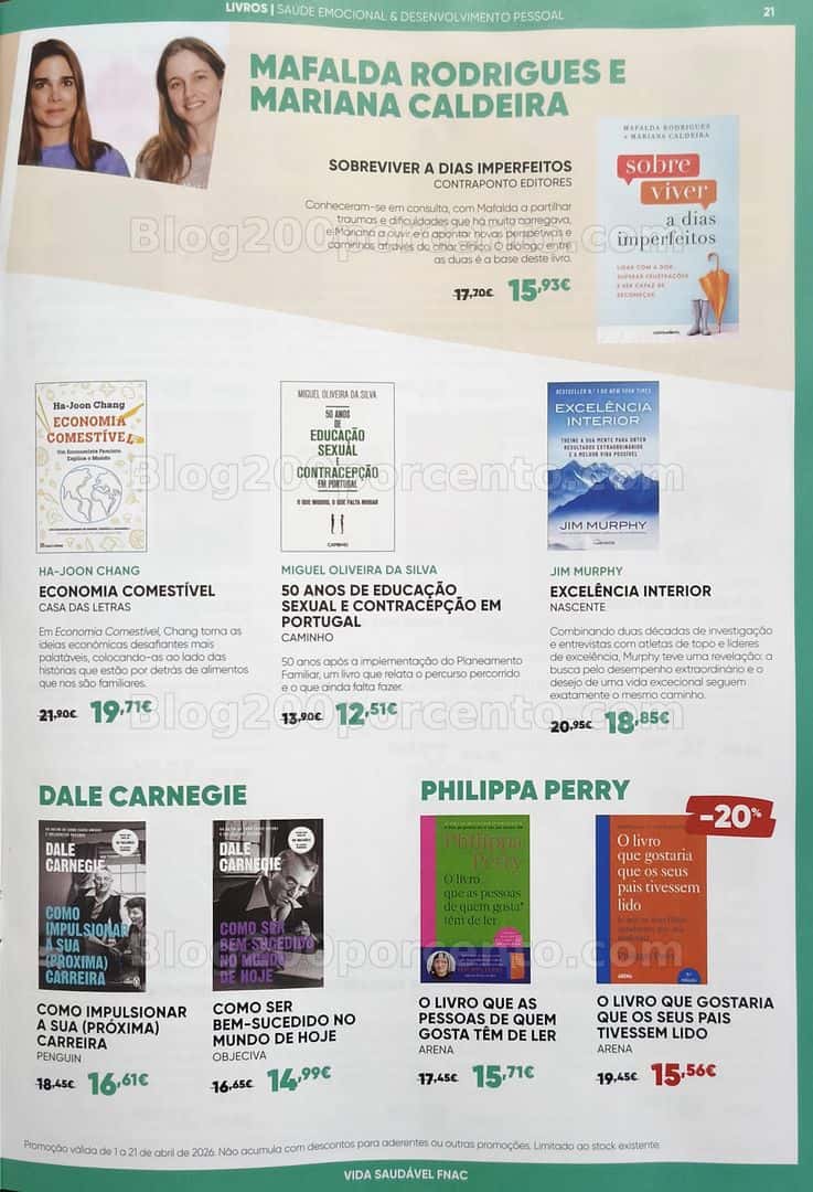 Antevisão Folheto FNAC Vida Saudável Promoções até 21 abril