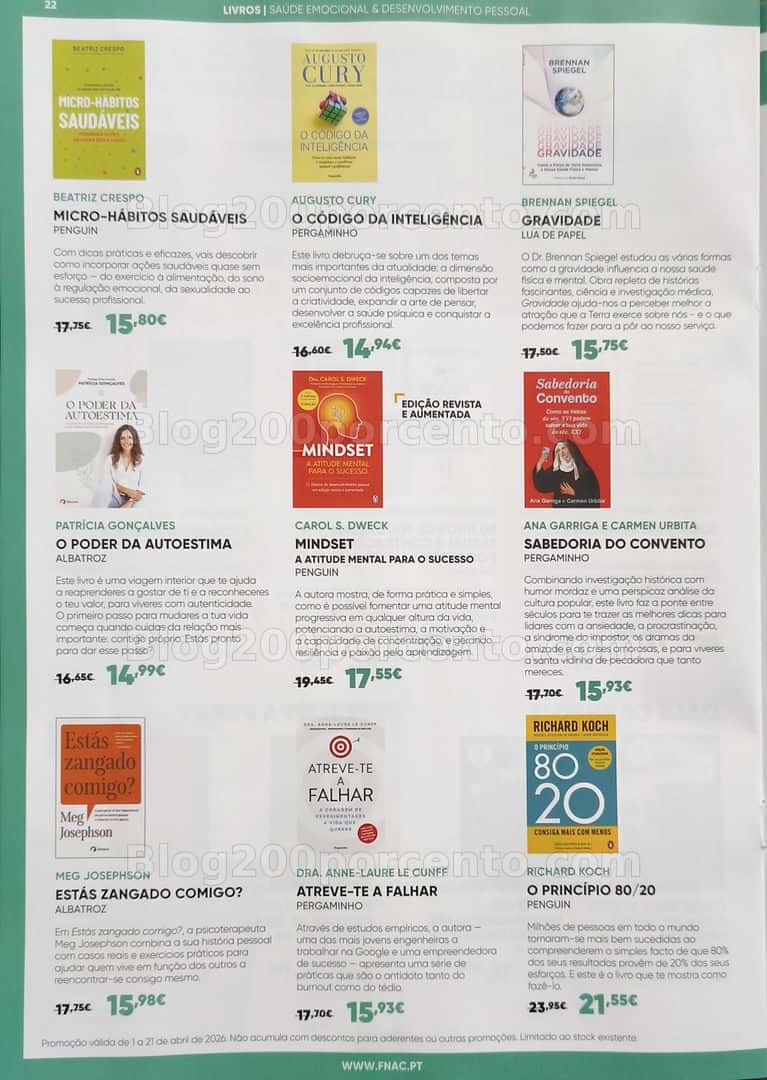 Antevisão Folheto FNAC Vida Saudável Promoções até 21 abril