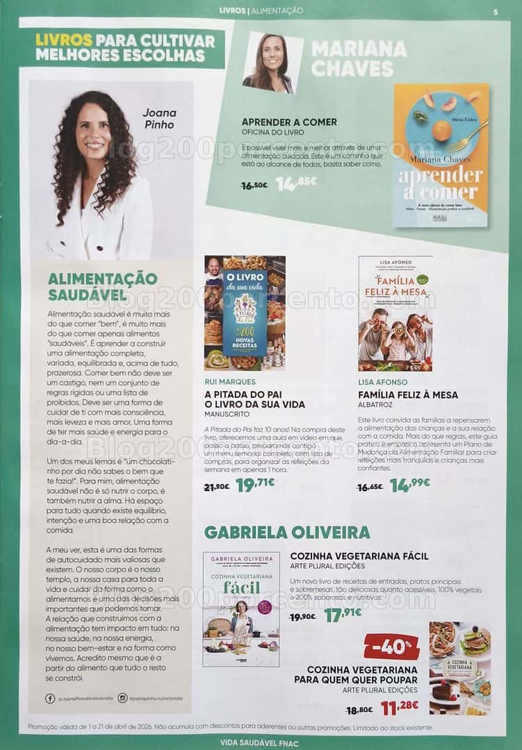 Antevisão Folheto FNAC Vida Saudável Promoções até 21 abril