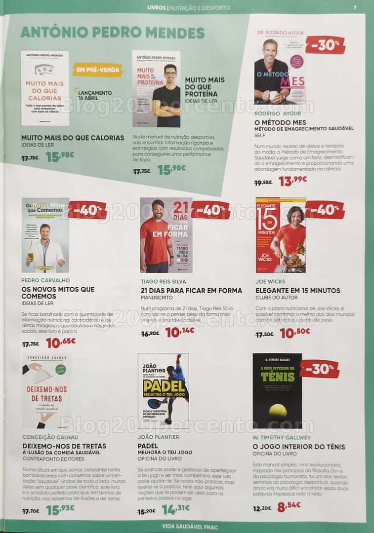 Antevisão Folheto FNAC Vida Saudável Promoções até 21 abril