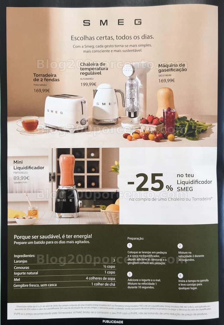 Antevisão Folheto FNAC Vida Saudável Promoções até 21 abril