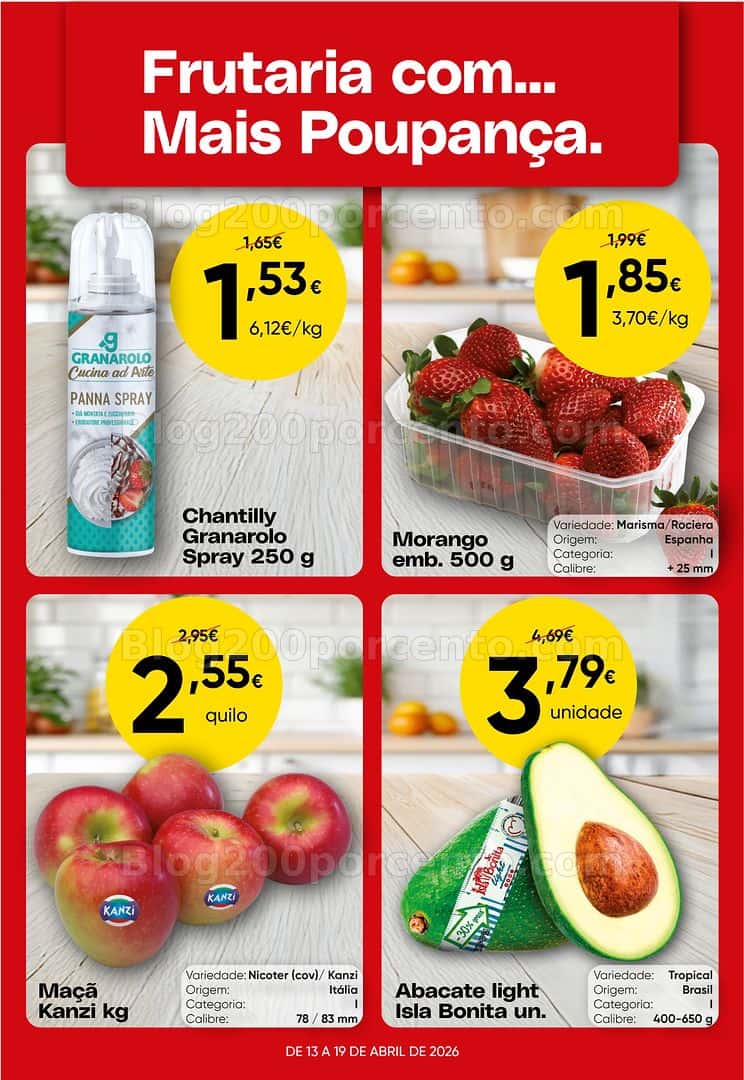 Antevisão Folheto FROIZ Promoções de 13 a 19 abril