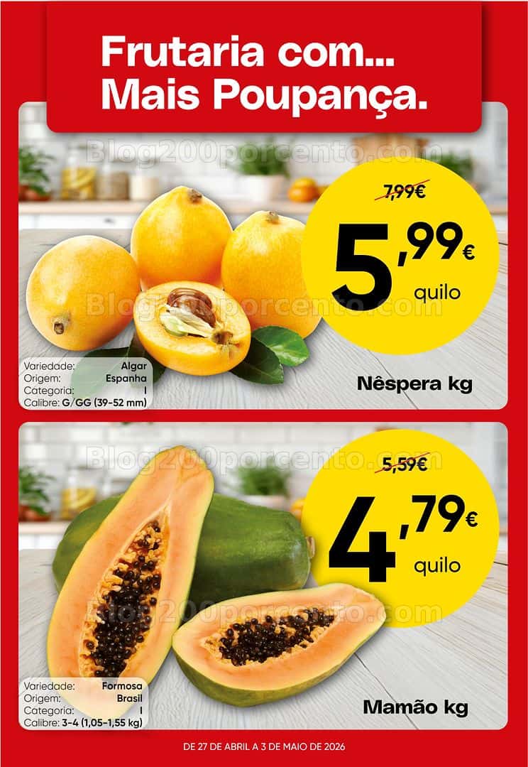 Antevisão Folheto FROIZ Promoções de 27 abril a 3 maio