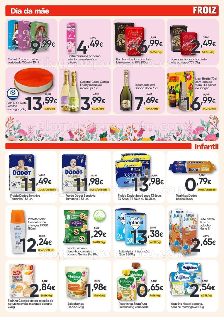 Antevisão Folheto FROIZ Promoções de 29 abril a 13 maio