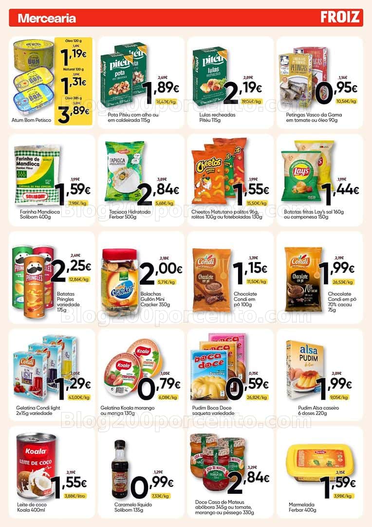 Antevisão Folheto FROIZ Promoções de 9 a 28 abril