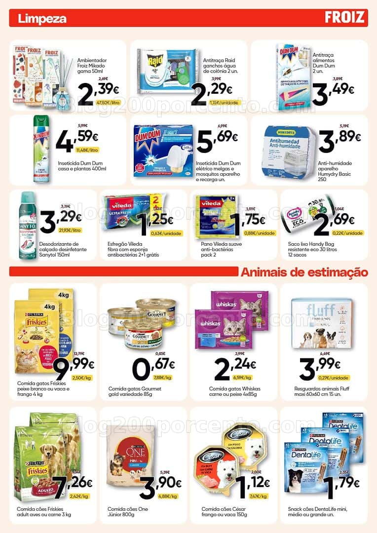 Antevisão Folheto FROIZ Promoções de 9 a 28 abril