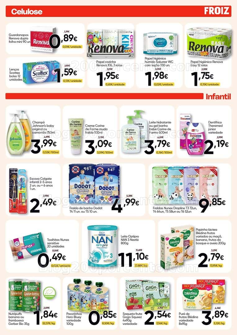 Antevisão Folheto FROIZ Promoções de 9 a 28 abril