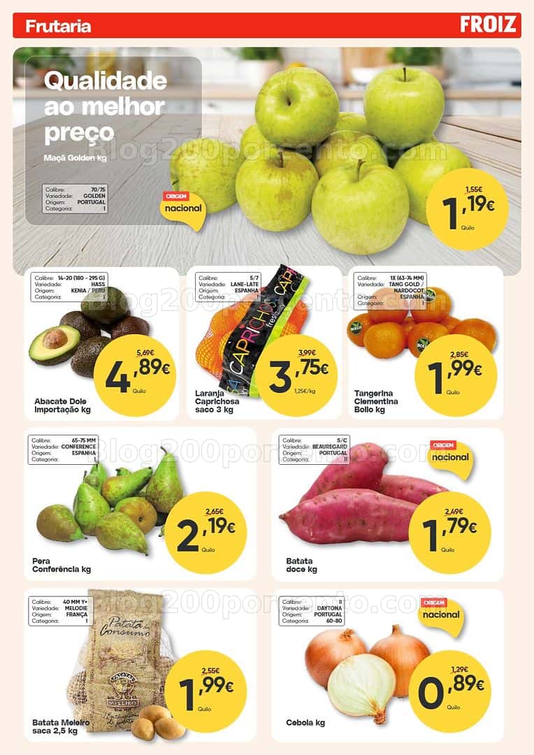 Antevisão Folheto FROIZ Promoções de 9 a 28 abril