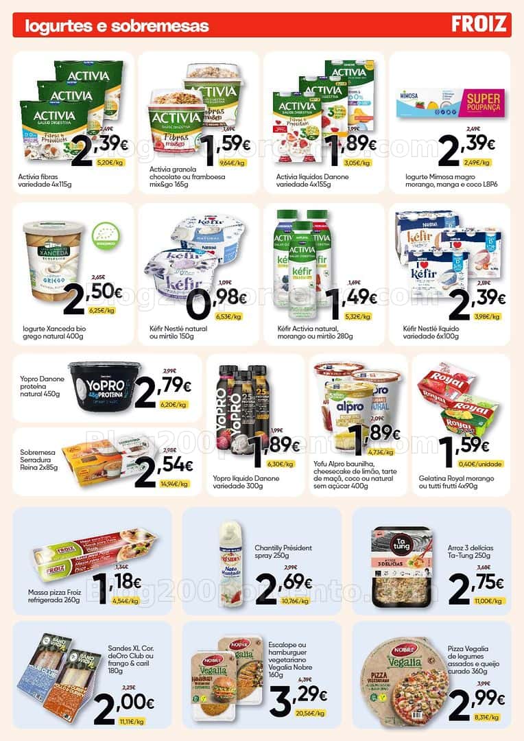 Antevisão Folheto FROIZ Promoções de 9 a 28 abril