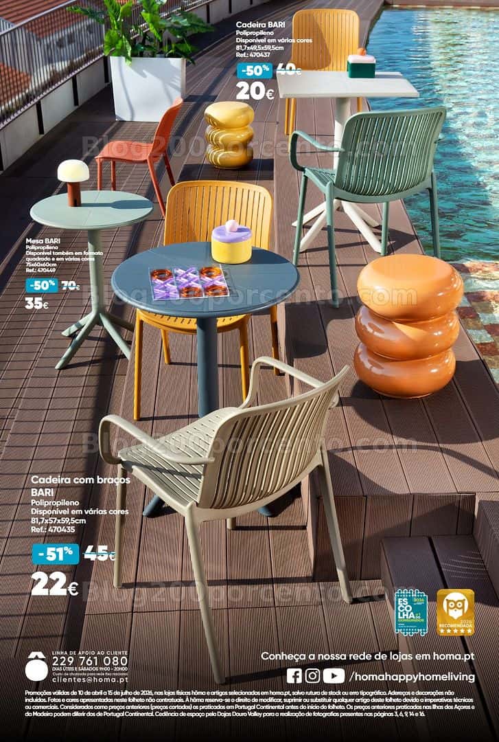 Antevisão Folheto HÔMA Ar Livre Promoções de 10 abril a 15 julho