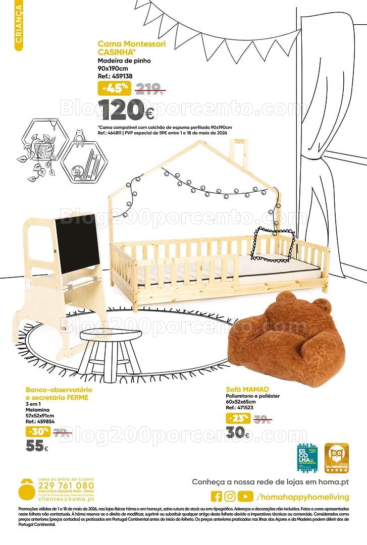 Antevisão Folheto HÔMA Promoções de 1 a 18 de maio