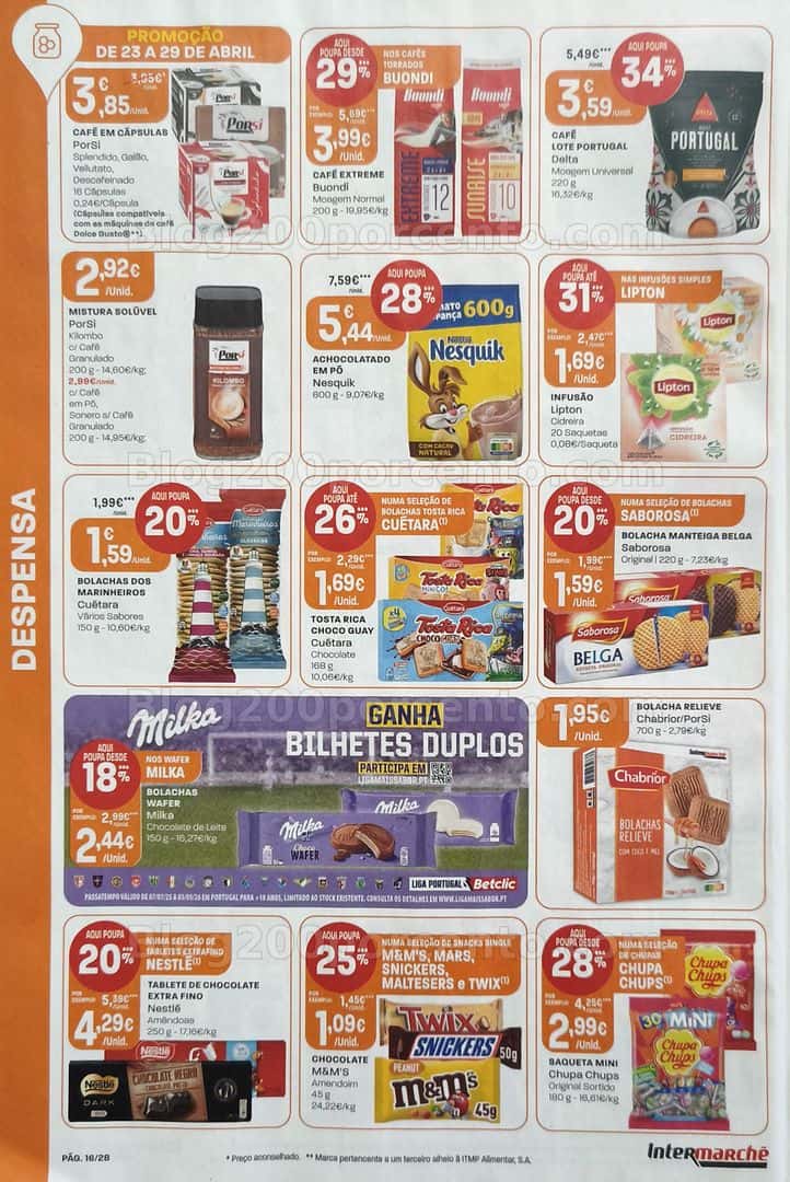 Antevisão Folheto INTERMARCHÉ Promoções de 23 a 29 abril