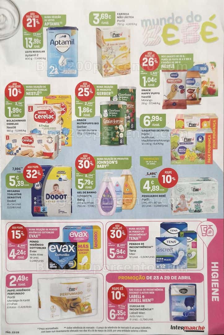 Antevisão Folheto INTERMARCHÉ Promoções de 23 a 29 abril