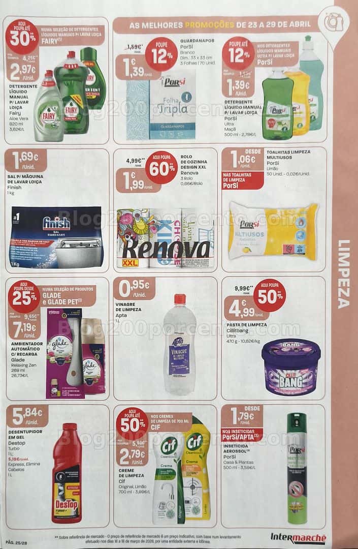 Antevisão Folheto INTERMARCHÉ Promoções de 23 a 29 abril