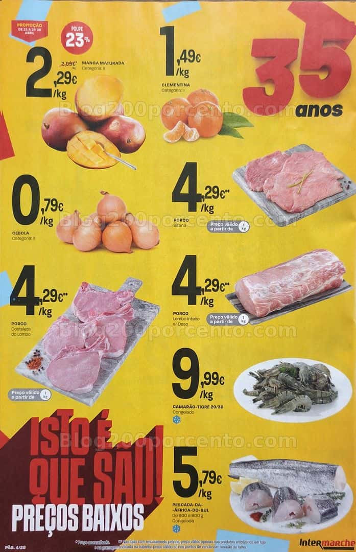 Antevisão Folheto INTERMARCHÉ Promoções de 23 a 29 abril