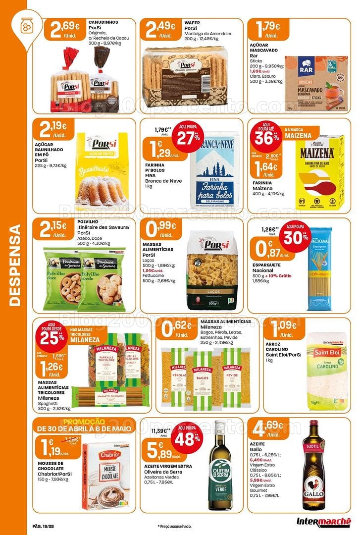 Antevisão Folheto INTERMARCHÉ Contact Promoções de 30 abril a 6 maio