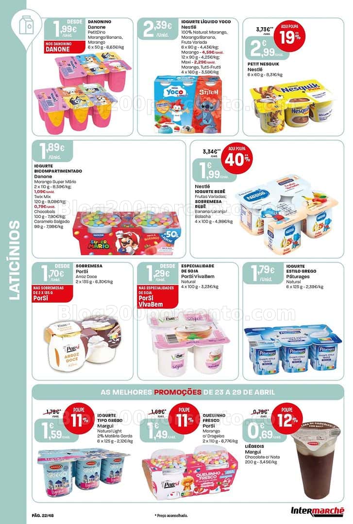 Antevisão Folheto INTERMARCHÉ Super Promoções de 23 a 29 abril