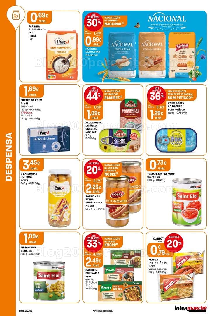 Antevisão Folheto INTERMARCHÉ Super Promoções de 23 a 29 abril