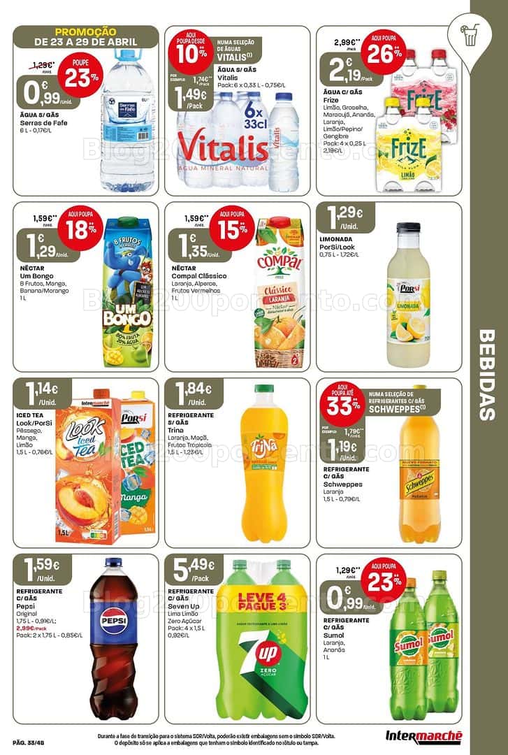 Antevisão Folheto INTERMARCHÉ Super Promoções de 23 a 29 abril