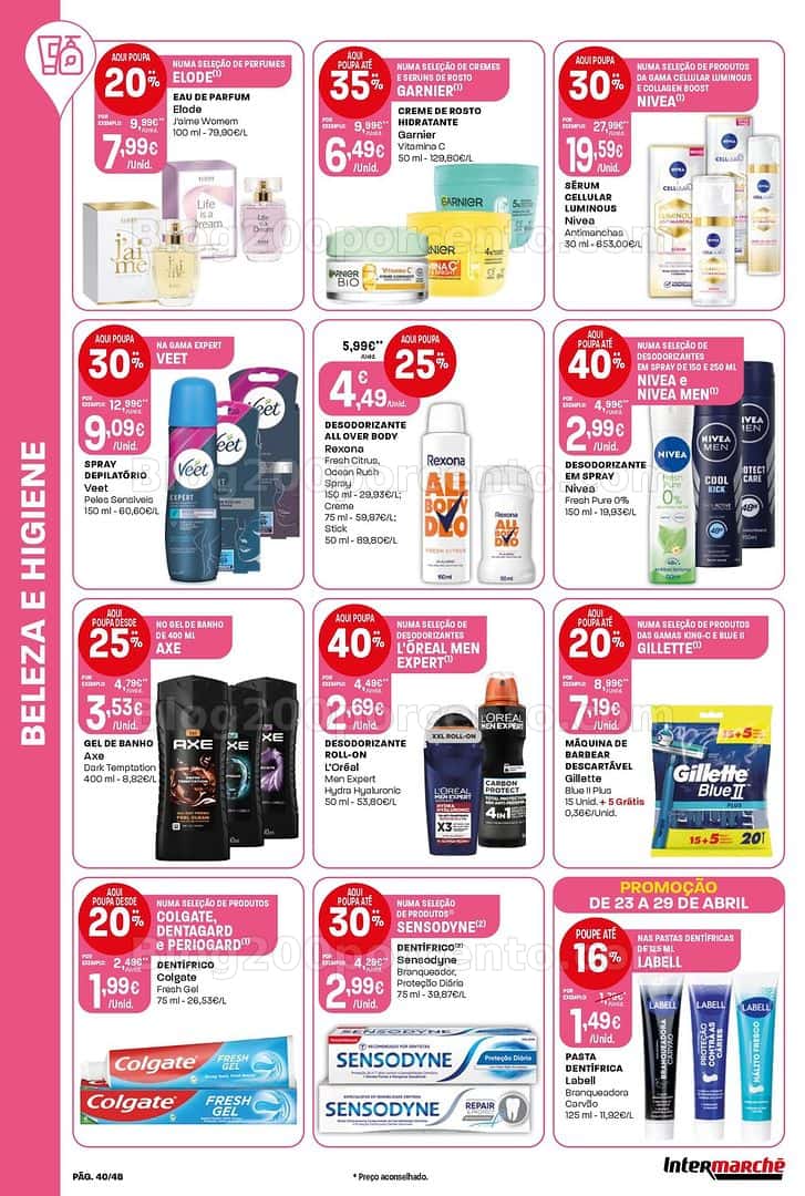 Antevisão Folheto INTERMARCHÉ Super Promoções de 23 a 29 abril