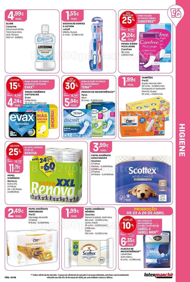 Antevisão Folheto INTERMARCHÉ Super Promoções de 23 a 29 abril