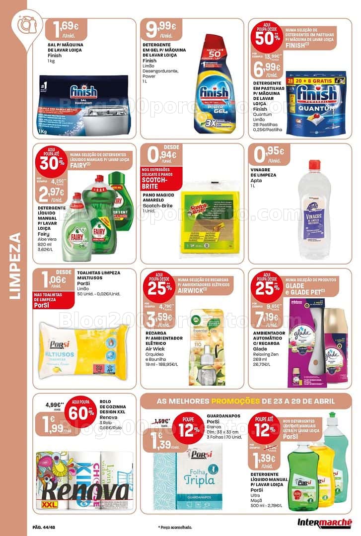 Antevisão Folheto INTERMARCHÉ Super Promoções de 23 a 29 abril