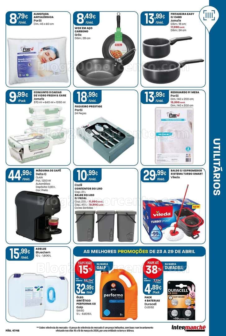Antevisão Folheto INTERMARCHÉ Bazar Super Promoções de 23 a 29 abril