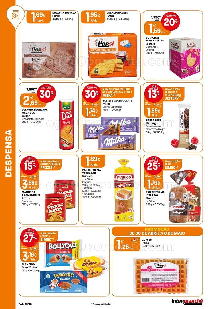 Antevisão Folheto INTERMARCHÉ Super Promoções de 30 abril a 6 maio