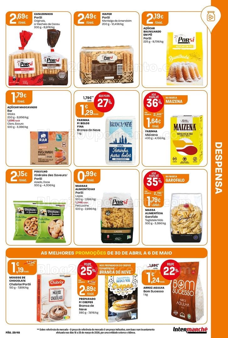 Antevisão Folheto INTERMARCHÉ Super Promoções de 30 abril a 6 maio