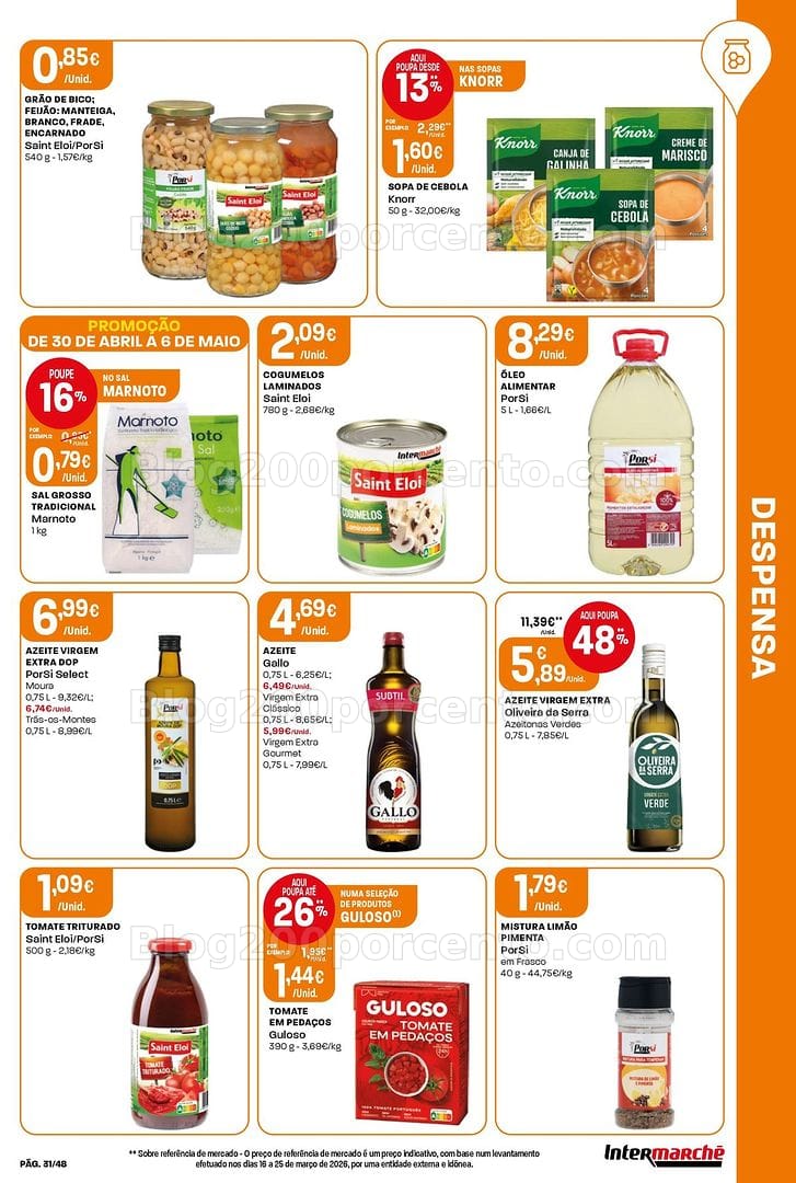 Antevisão Folheto INTERMARCHÉ Super Promoções de 30 abril a 6 maio
