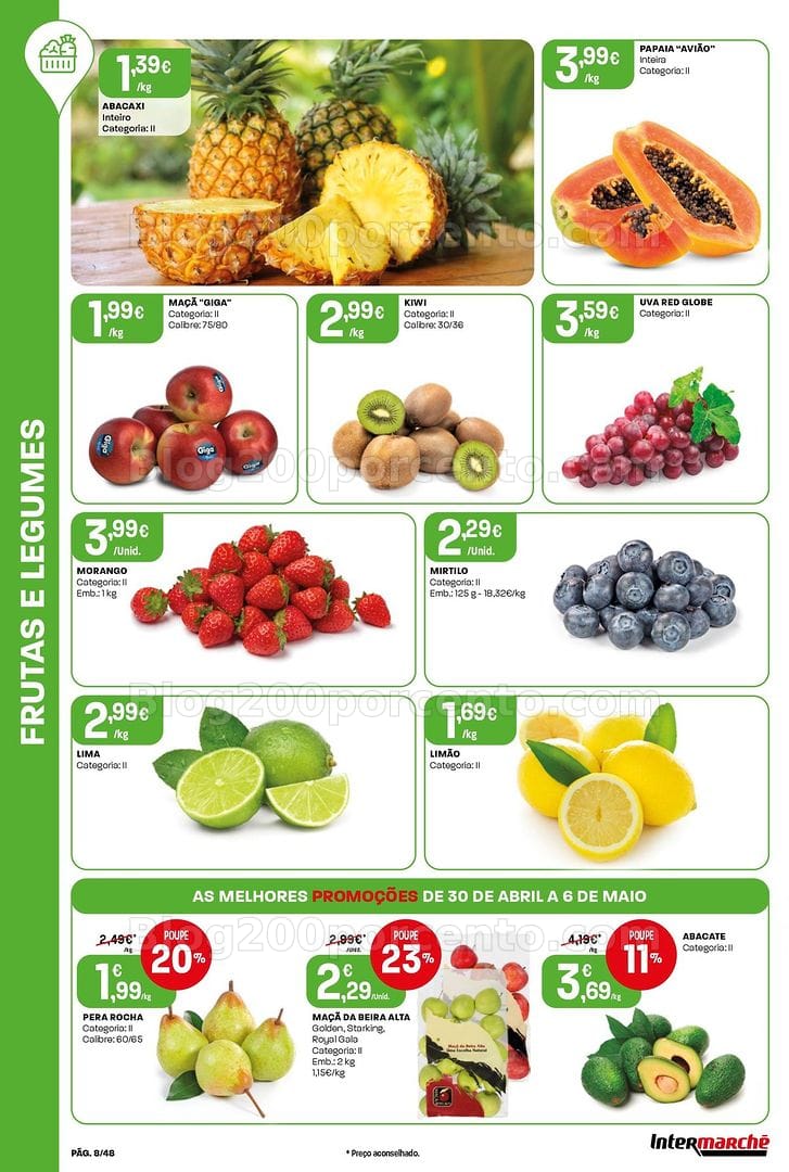 Antevisão Folheto INTERMARCHÉ Frescos Promoções de 30 abril a 6 maio