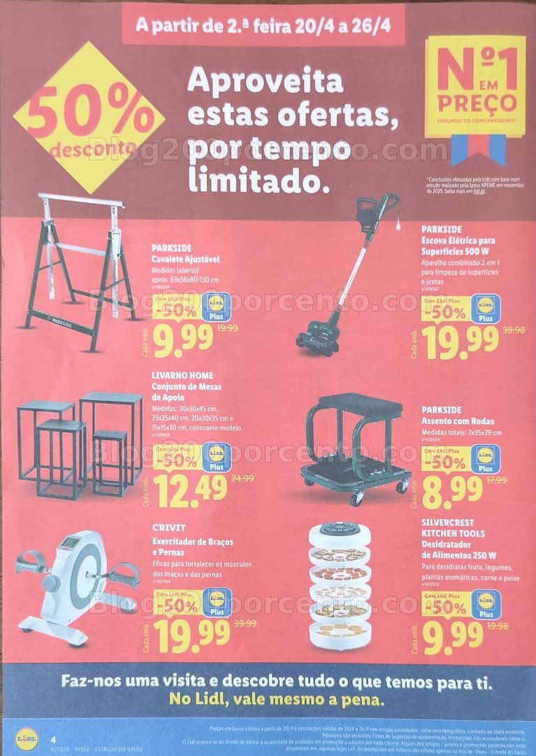Antevisão Folheto LIDL Extra Promoções de 20 a 26 abril