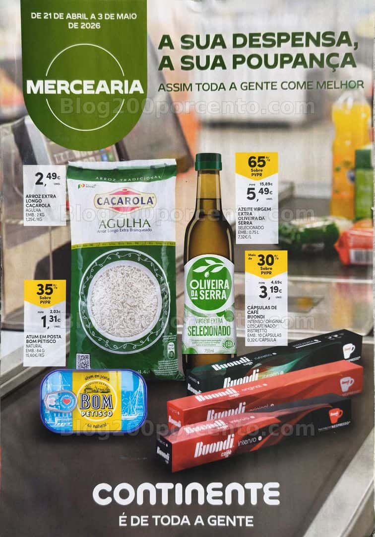 Antevisão Folheto CONTINENTE Especial Mercearia Promoções de 21 abril a 3 maio